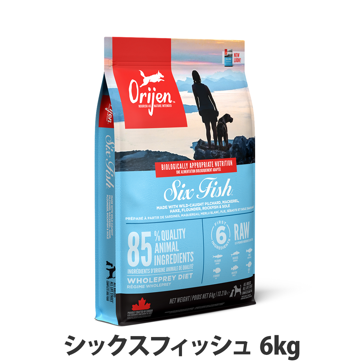 �I���W�� �V�b�N�X�t�B�b�V�� �h�b�O 6kg �h�b�O�t�[�h �� �� �C���V orijen �h���C �h�b�N�t�[�h 6�t�B�b�V��  �̏d�Ǘ�