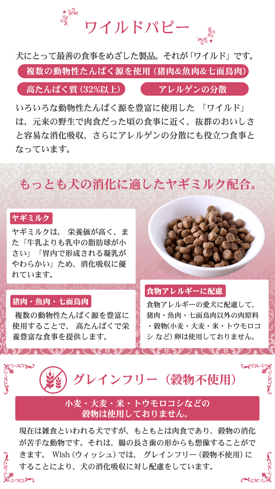 ウィッシュ ワイルドパピー11kg wish ドッグフード ドックフード 犬