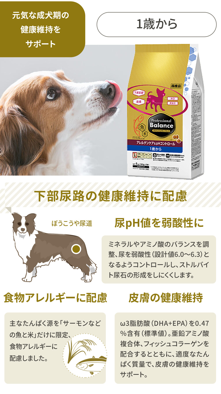 プロフェッショナルバランス　アレルゲンケア＆pHコントロール1歳から