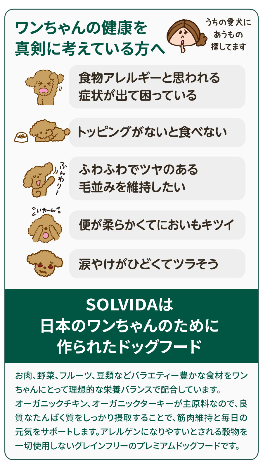 ソルビダ グレインフリー チキン 室内飼育成犬用 5.8kg  SOLVIDA 犬 ドッグ フード ドック オーガニック 穀物不使用 成犬 アダルト | ソルビダ | 02