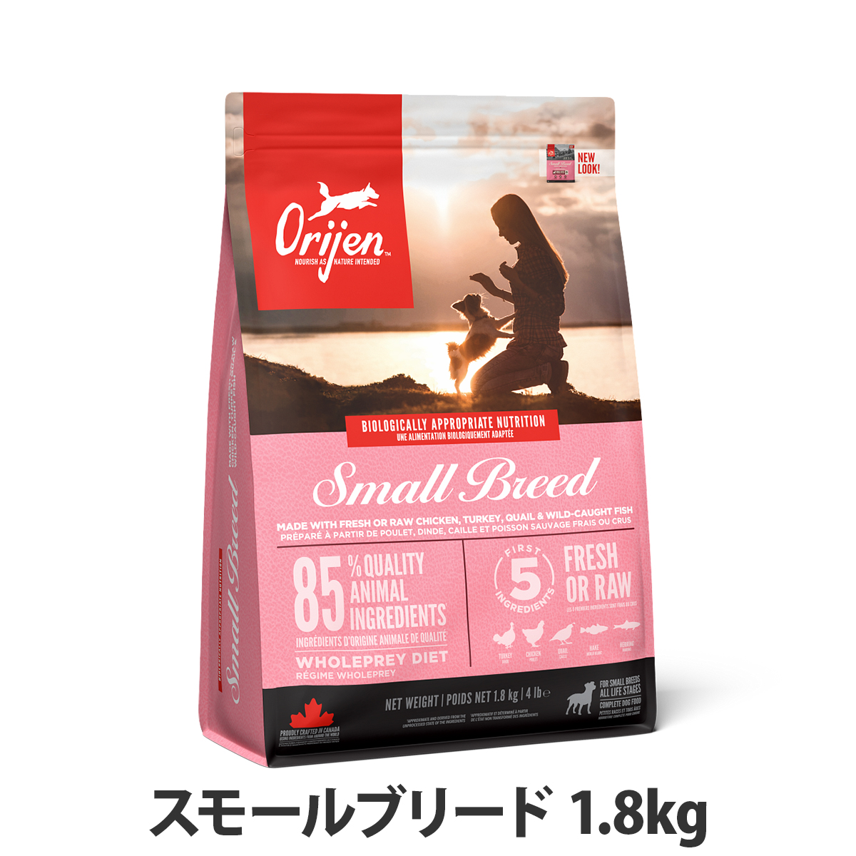 �I���W�� �X���[���u���[�h 1.8kg �h�b�O�t�[�h �� ���� ���^�� orijen �h���C �h�b�N�t�[�h