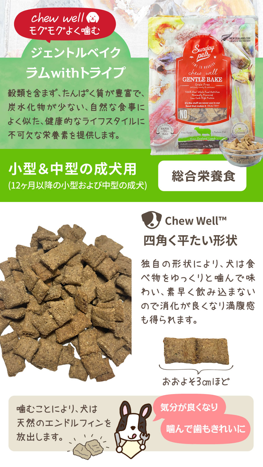 Sunday Pets サンデーペッツ ドッグフード ジェントルベイク