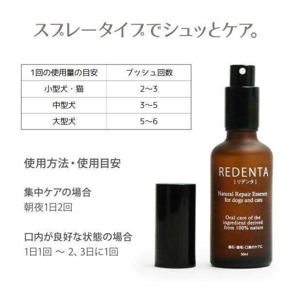 REDENTA 犬猫用歯石ケアスプレー2本セット Amazon | ReDenta(リデンタ) 犬猫用・歯石ケアスプレー 50ml
