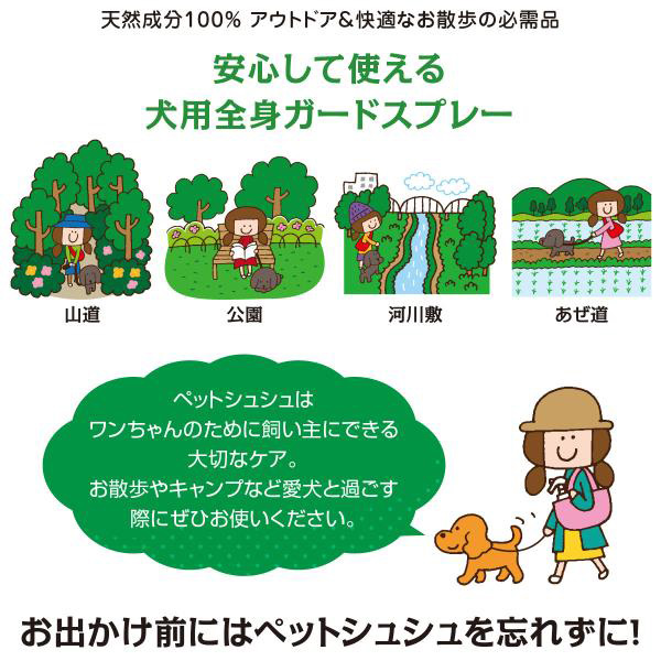 ペットシュシュ PetChouChou 200ml 犬用全身ガードスプレー お