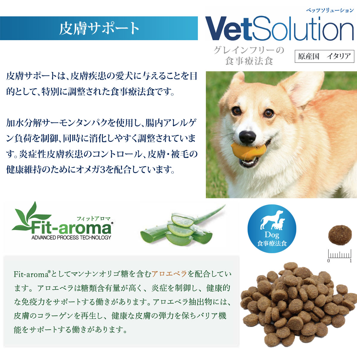 (2024年8月1日価格改定)ベッツソリューション 皮膚サポート 800g【正規品】 犬 ドッグフード 療法食 アダルト 成犬 皮膚 厳選タンパク グレインフリー｜dogparadise｜02