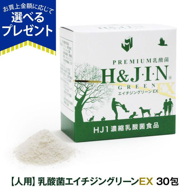 選べるプレゼント付き)Premium乳酸菌H&JIN グリーンEX 人用 30包