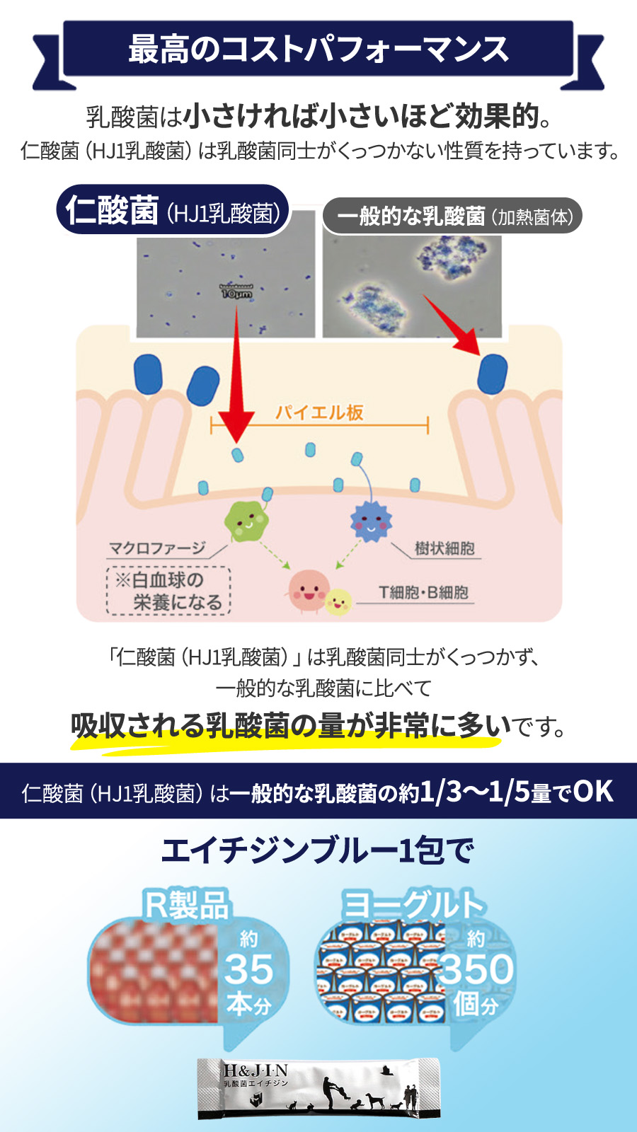 選べるプレゼント付き)Premium乳酸菌H&JIN 動物用 90包 ×2個＋お魚