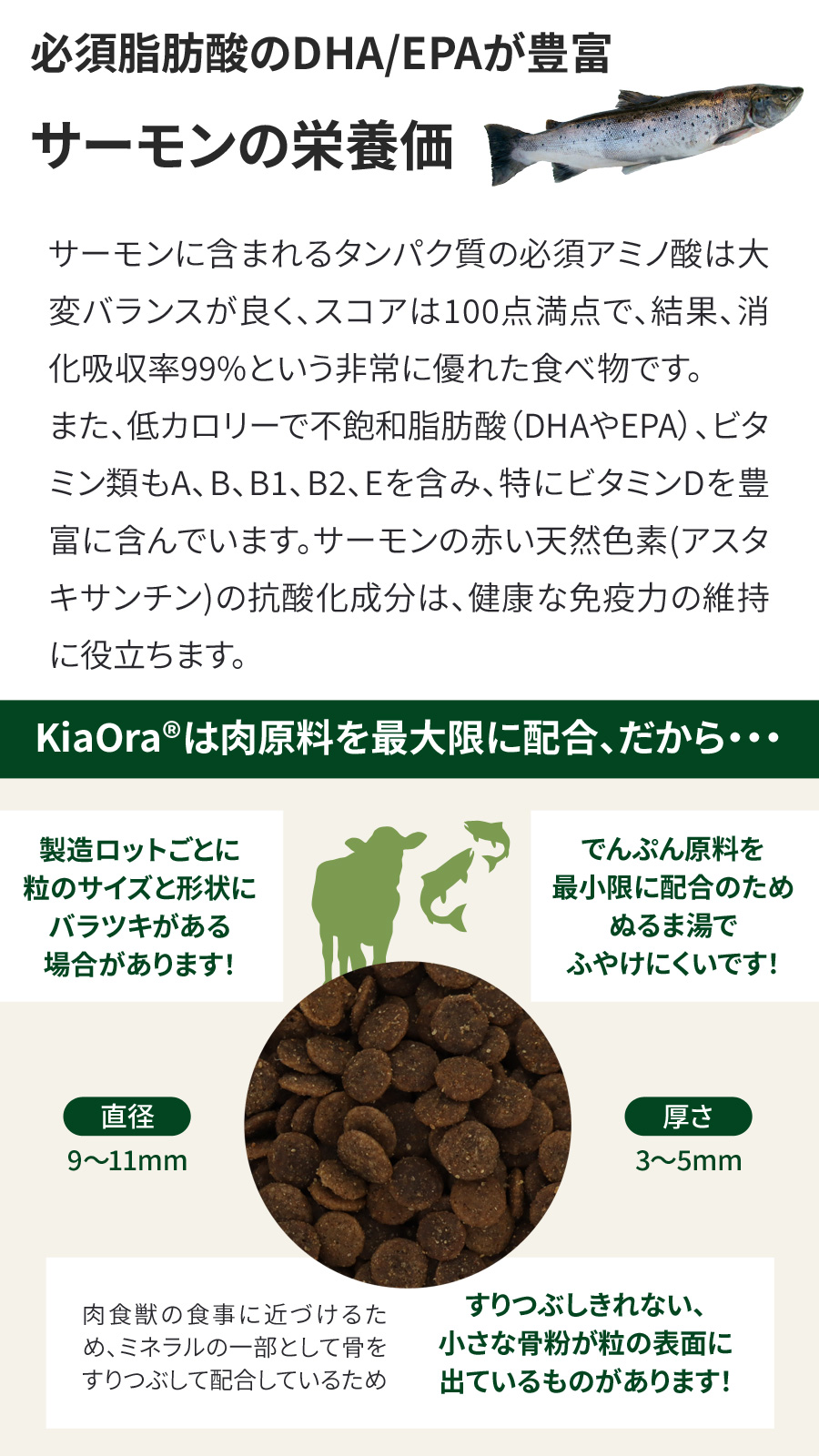 Kia Ora キアオラ ドッグフード グラスフェッドビーフ＆サーモン