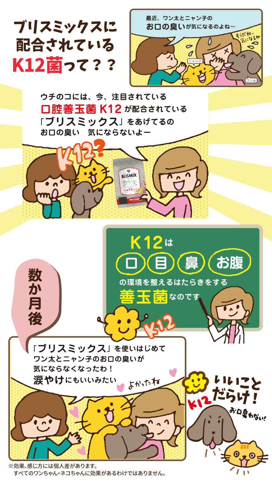 ブリスミックス キャットフード　K12菌って