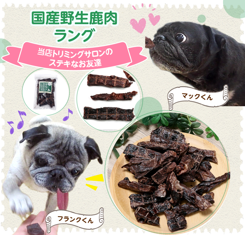 【順次リニューアル】犬 猫 おやつ 無添加 国産 がんこおやじのおやつ亭 鹿ラング 30g×2袋 追跡可能メール便のみ送料無料（同梱不可）｜dogparadise｜05