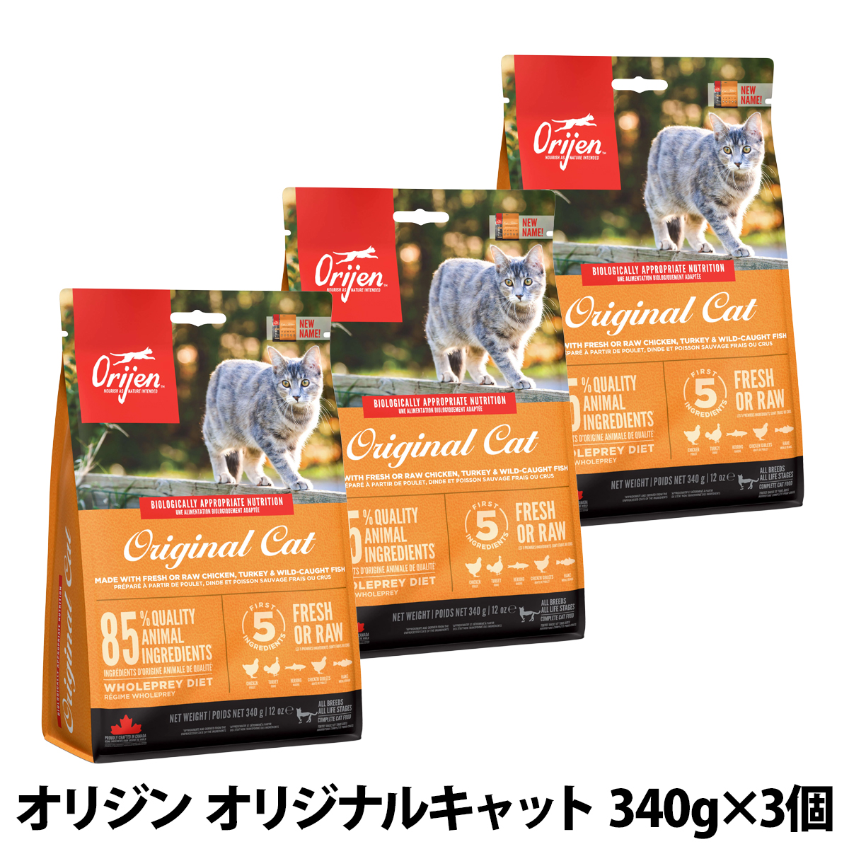 �I���W�� �I���W�i���L���b�g 340g×3�� �L �L���b�g�t�[�h ORIJIN �L���b�g�t�[�h �L ORIJEN �L���b�g �h���C