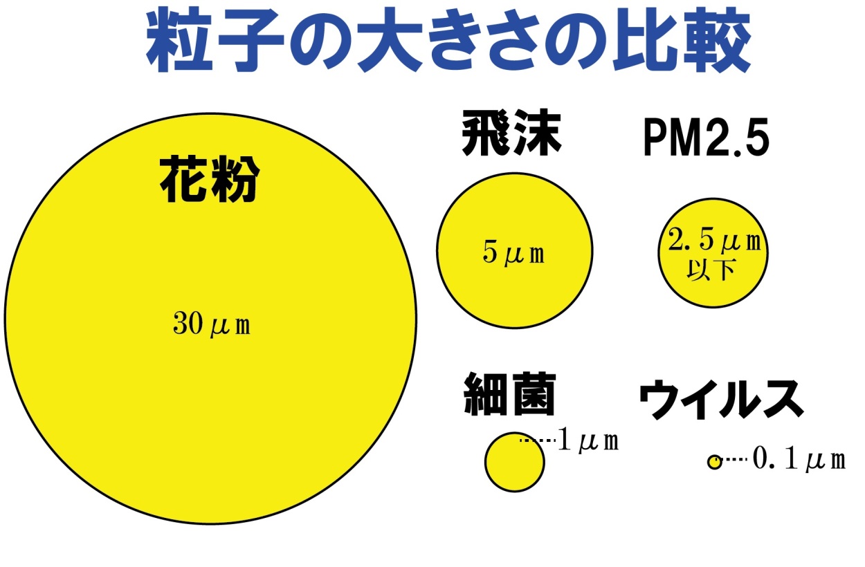 ウイルスの大きさ