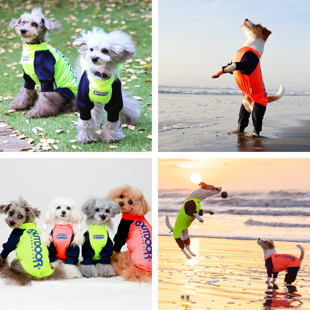 OUTDOOR PRODUCTS ペット 犬服 アウトドア ラッシュガード長袖