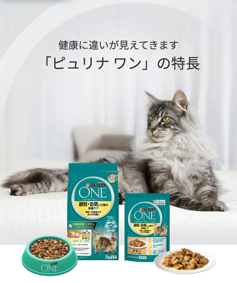 ONE キャットフード 2kg（500g×4）チキン5袋＋500g×3個未開封
