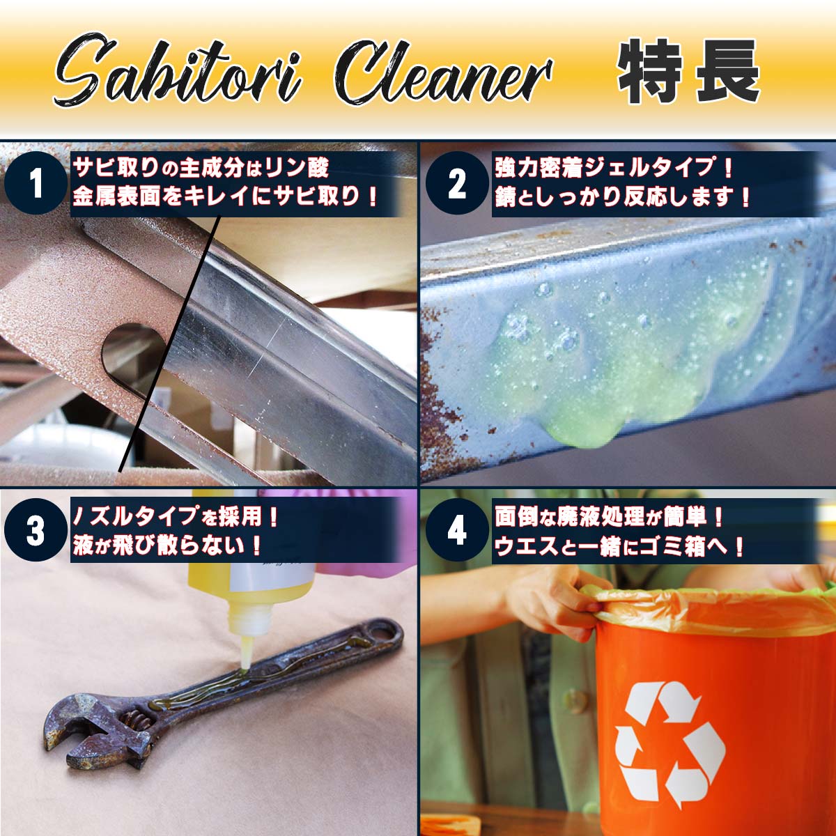 Sabitori Cleaner 特長