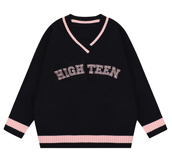 韓国 冬 スクエアネック ニット 黒 オルちゃん レディース （ミニ  