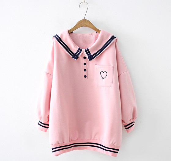 韓国ファッション パーカー レディース トレーナー 長袖 双子コーデ 制服風 原宿系 セーラー服 Tb 567 毒いちご 通販 Yahoo ショッピング 韓国ファッション パーカー レディース トレーナー 長袖 双子コーデ 制服風 原宿系 セーラー服 Tb 567 毒いちご 通販 Yahoo ショッピング