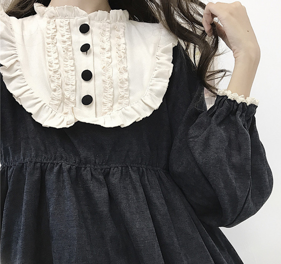 ワンピース レディース ゴスロリ 黒 ロリータ LOLITA ゆめかわいい