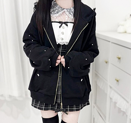 うさ耳パーカー 地雷系 ロリータファッション 量産型 LOLITA