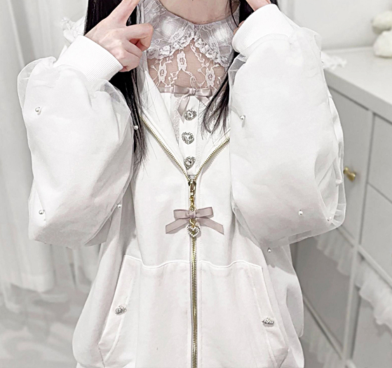 うさ耳パーカー 地雷系 ロリータファッション 量産型 LOLITA ゆめかわいい tb-873-1.jpg