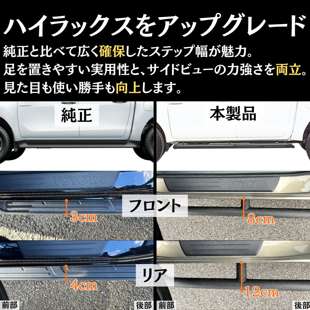 ハイラックス GI☆GEAR サイドロックスライダー サイドステップ サイド