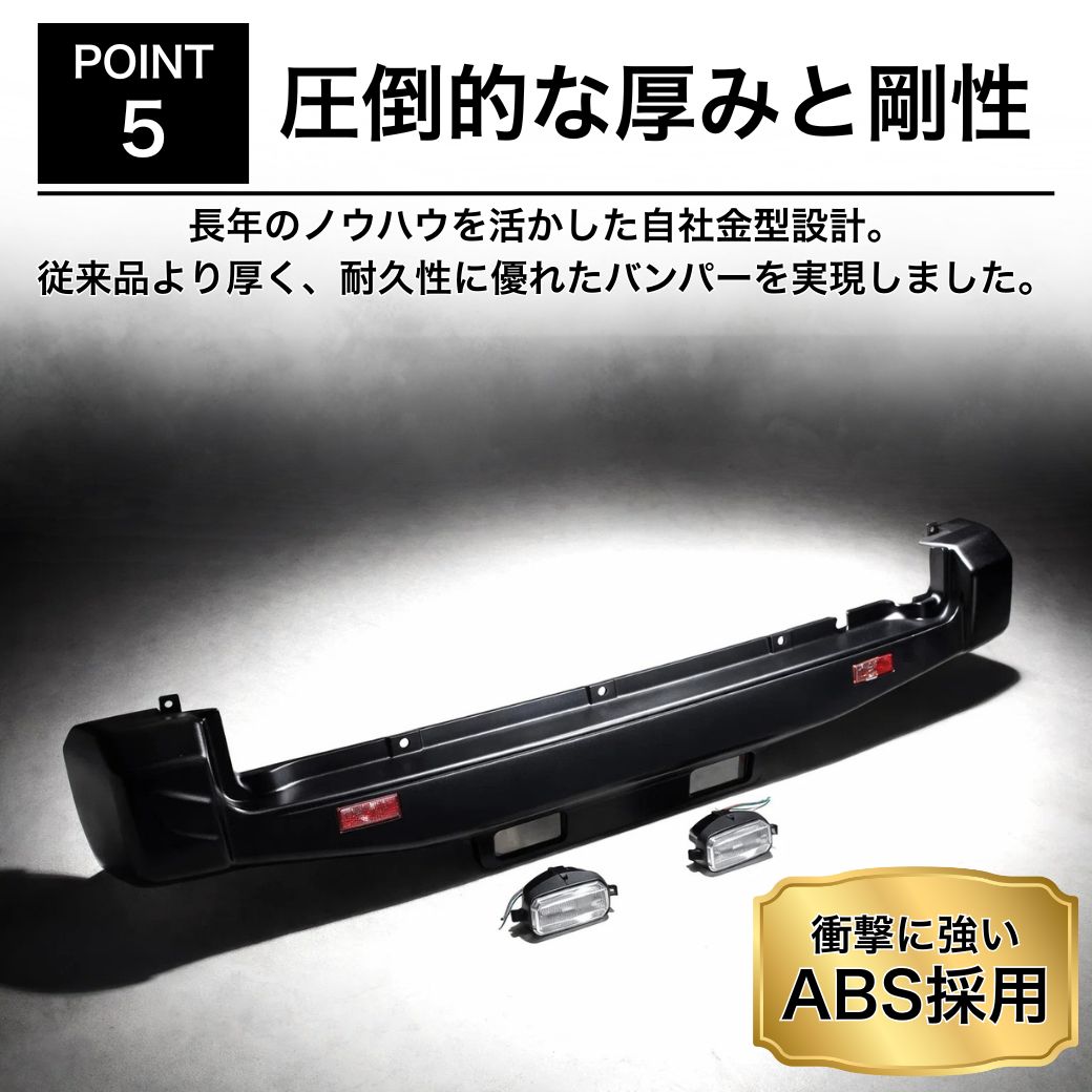 ジムニー GI☆GEAR リアバンパー オフロード バックランプ付き 未塗装