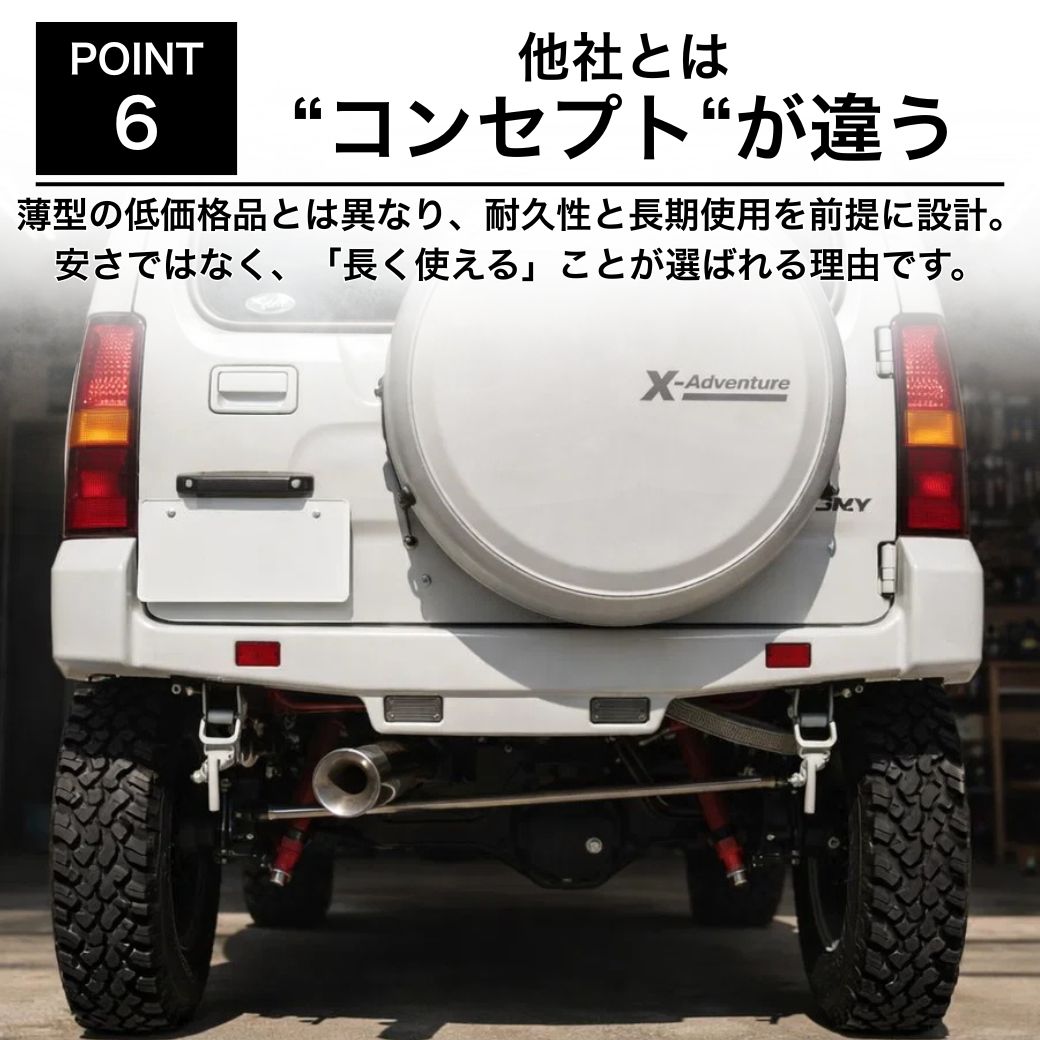 ジムニー GI☆GEAR リアバンパー オフロード バックランプ付き 未塗装