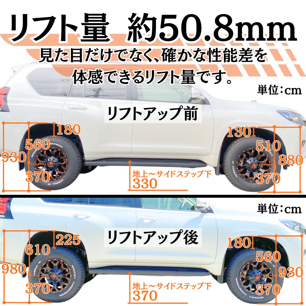 トヨタ（TOYOTA） [GI☆GEAR(ジーアイ・ギア)社製] 2インチリフト