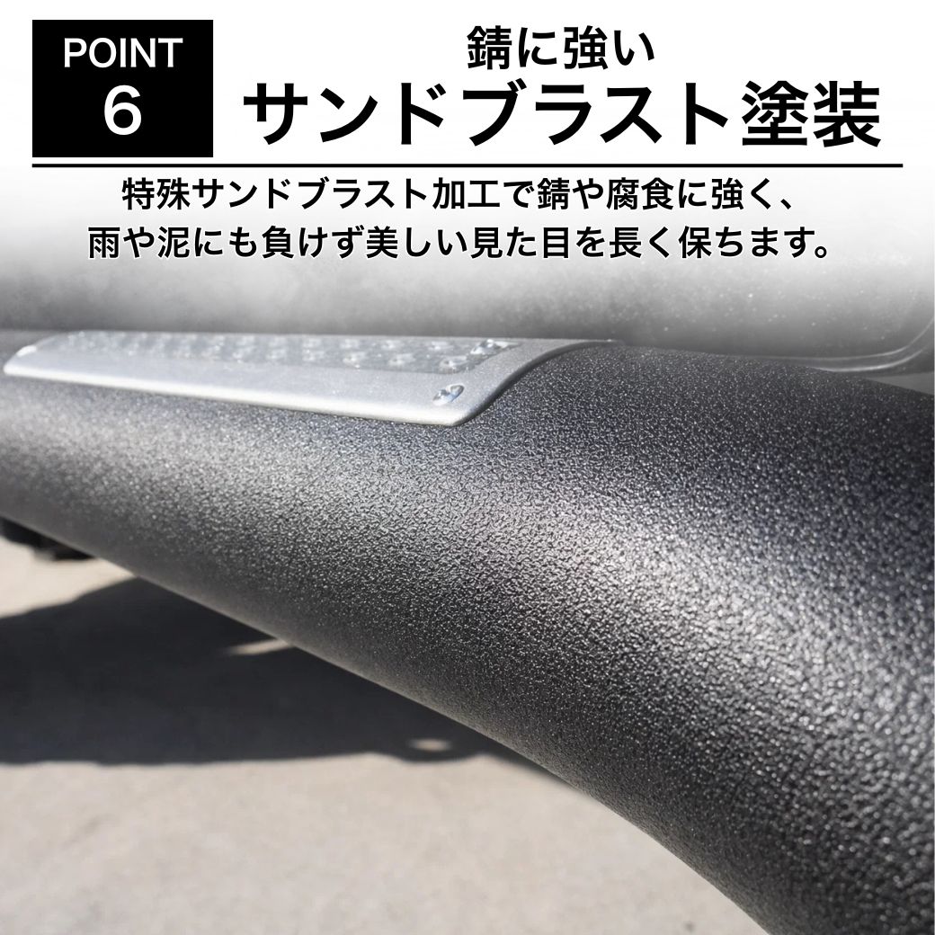 ランドクルーザー GI☆GEAR オフロード サイドステップ/サイドバー 一