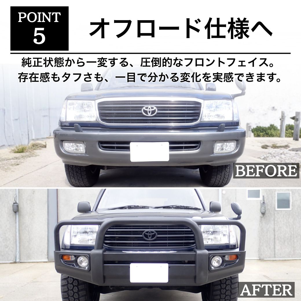 ランドクルーザー GI☆GEAR HULK フロントバンパー ウインチバンパー