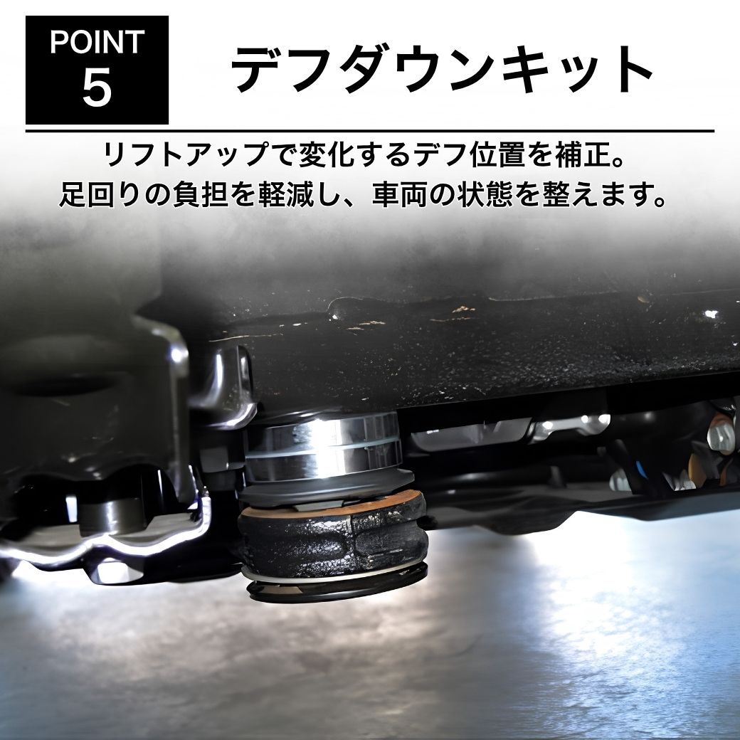 GI☆GEAR・ZEAL 正規品] 2インチリフトアップコイル＆デフダウンキット