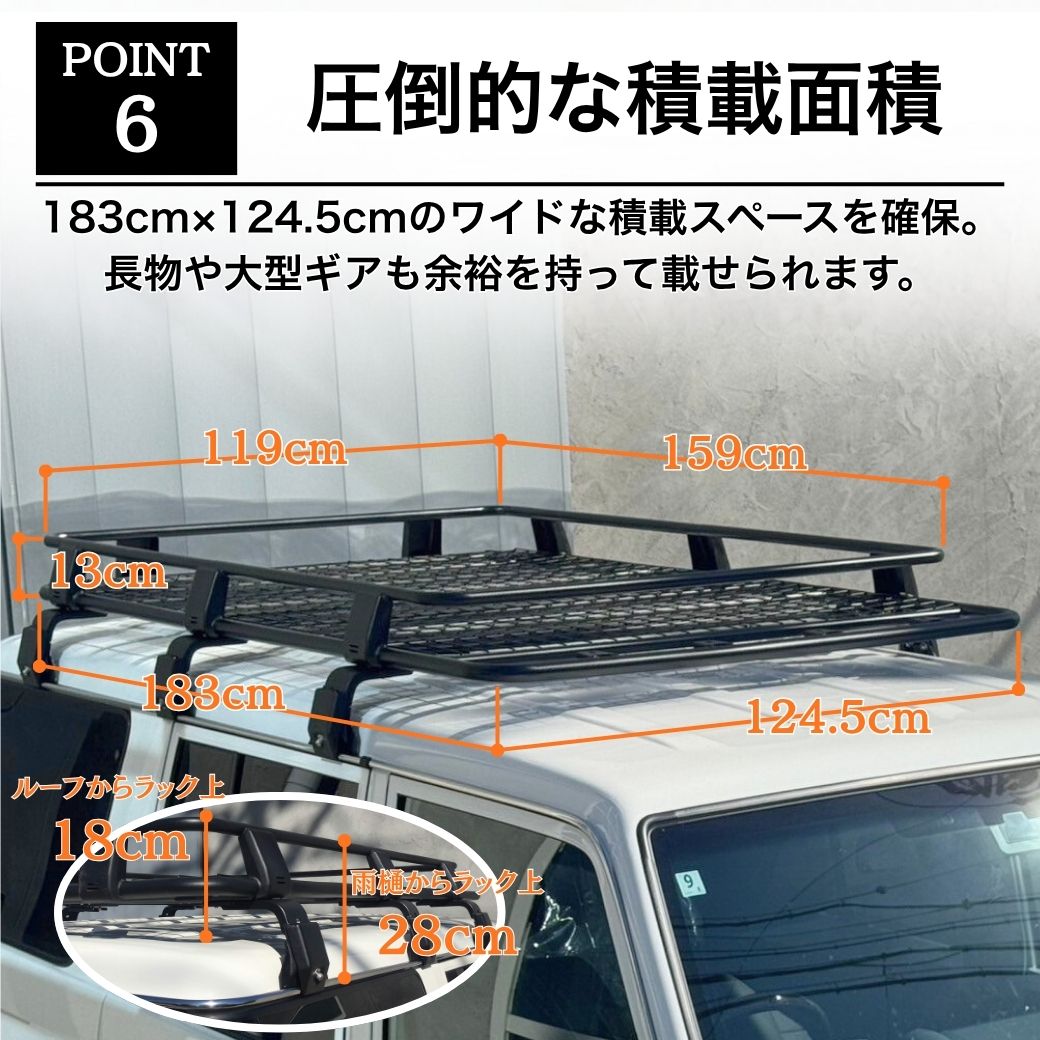 トヨタ（TOYOTA） GI☆GEAR オージースタイル ルーフラック ルーフ