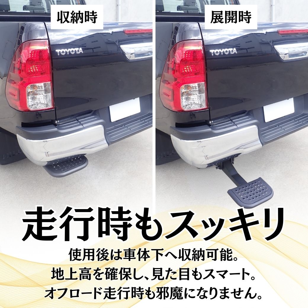 GI☆GEAR] ベッドステップ リアステップ T-STEP HILUX ハイラックス