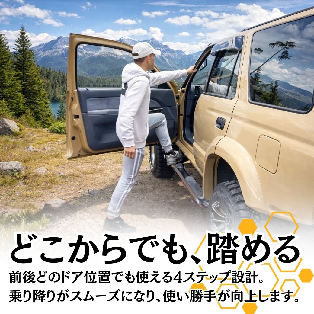 ハイラックス [GI☆GEAR(ジーアイ・ギア)社製] 3インチチューブ サイド