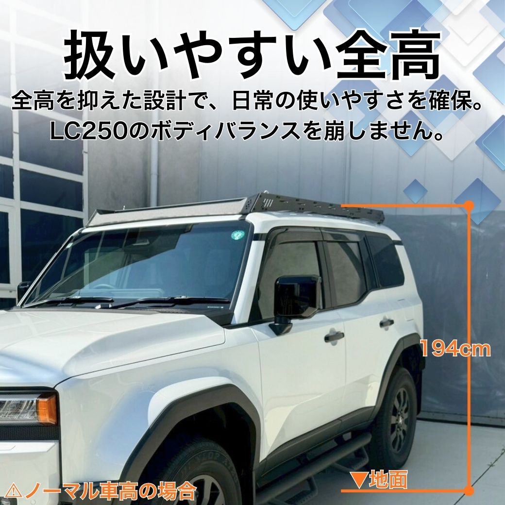 GI☆GEAR ロープロファイルルーフラック ルーフキャリア 薄型ルーフ