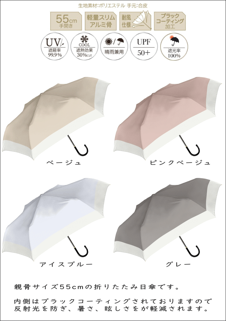 ★新品★ゲラルディーニ　折りたたみ傘　雨傘　バイカラー　ピンク×グレー　日本製 GHERARDINI - ☆新品☆ゲラルディーニ 折りたたみ傘 雨傘 バイ