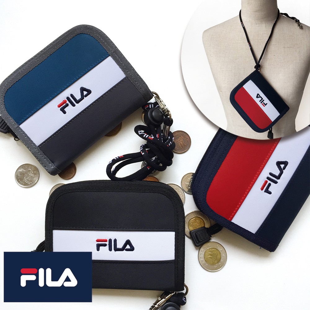 送料無料 Fila フィラ Fl122 2つ折り財布 ラウンドファスナーウォレット キッズウォレット ボーダーシリーズ Border Series グレー Fl122 バッグと傘の店ドマーニ 通販 Yahoo ショッピング