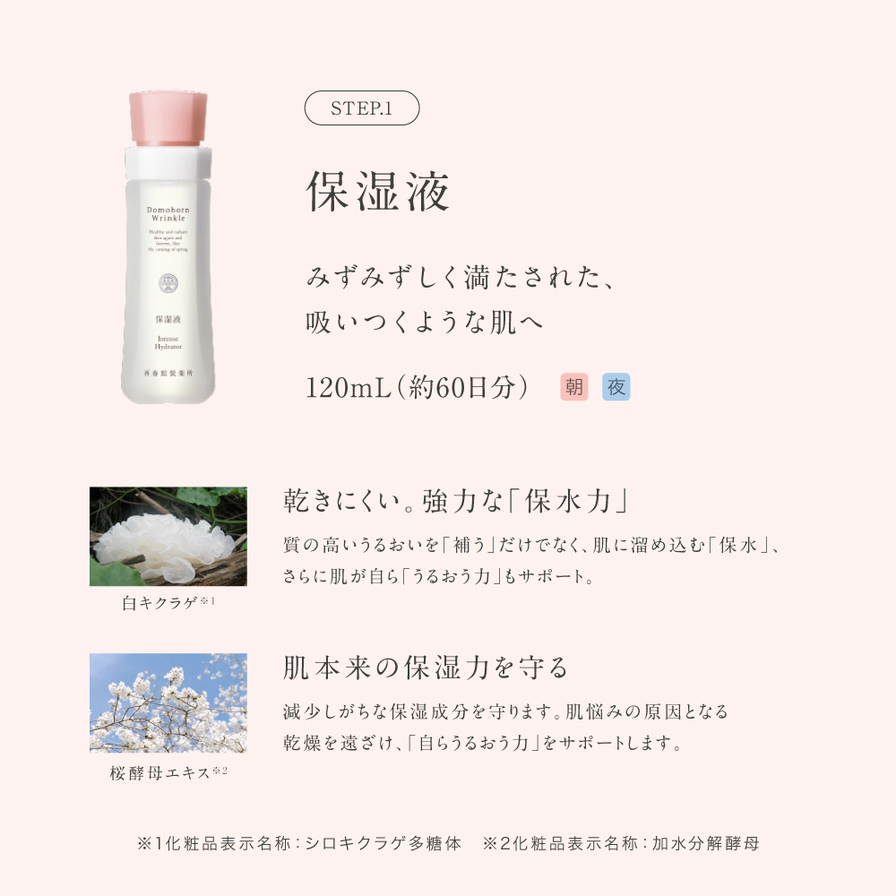 ドモホルンリンクル（Domohorn Wrinkle） 公式 基本4点セット 約2か月