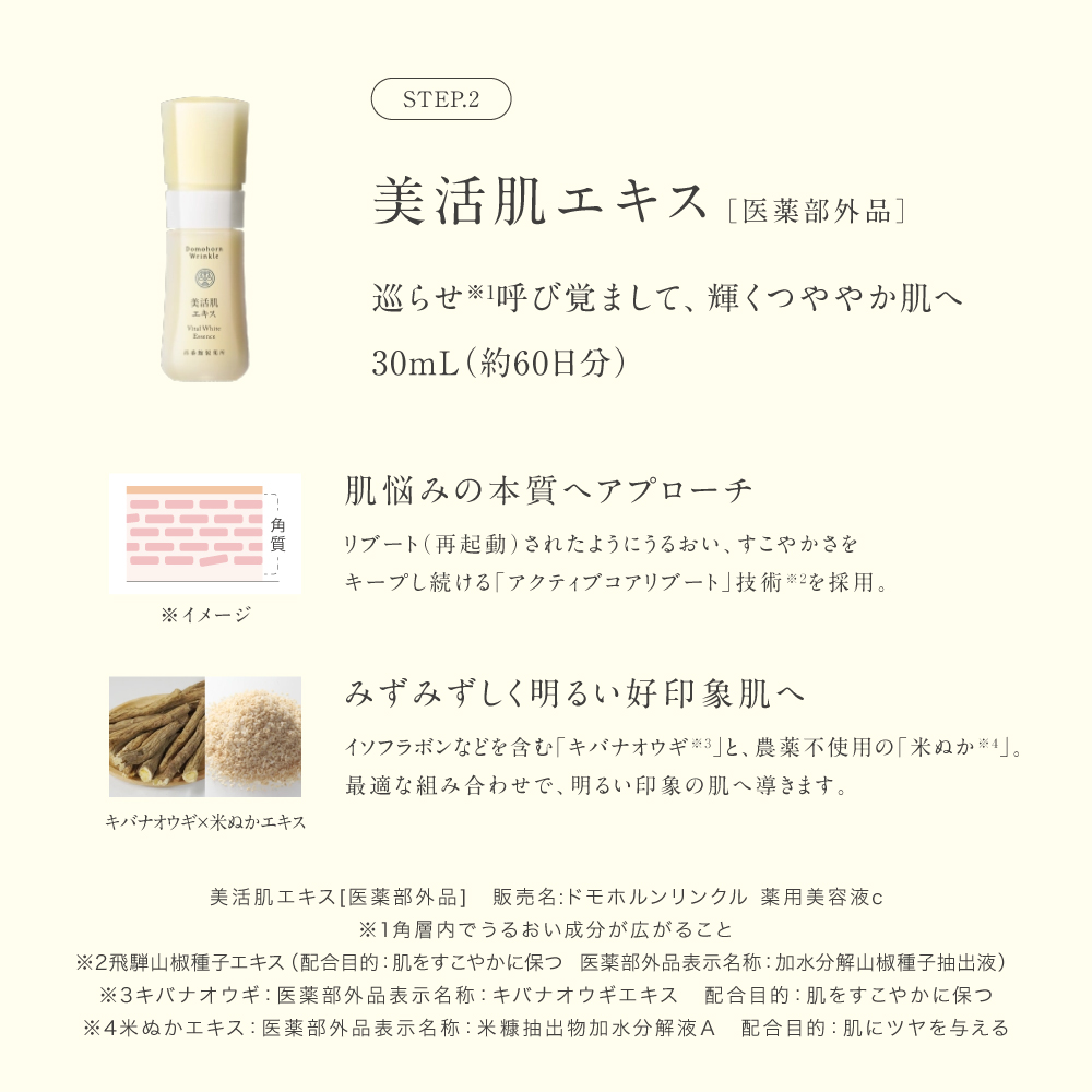 ドモホルンリンクル（Domohorn Wrinkle） 爆買｜公式 基本4点セット 約