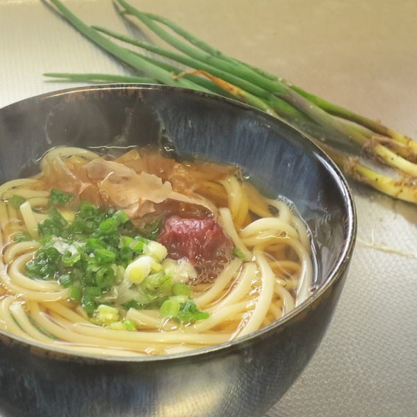 あったか月山ひやむぎのアサツキ薬味