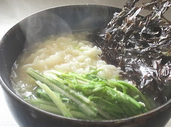 たまご雑炊岩のり添え