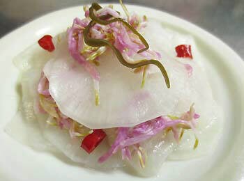 大根ともって菊千枚漬風