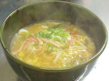 カニ玉しょうがあんかけうどん