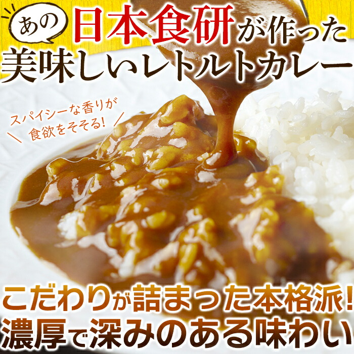 レトルト 食研 カレー 4食(200g×4袋) 中辛 日本食研 スパイス