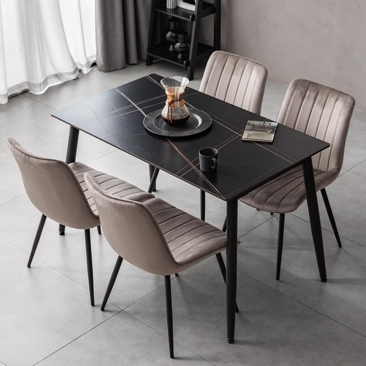 MODERN DECO ダイニングテーブルセット 4人掛け セラミック