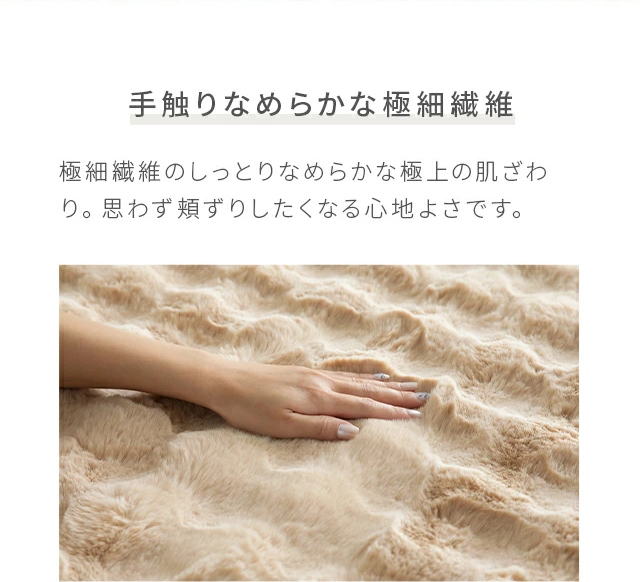 ラグ・カーペット dao Amazon | カインズ(CAINZ) UDC ラグ ネイビー 幅185cm 奥行185cm
