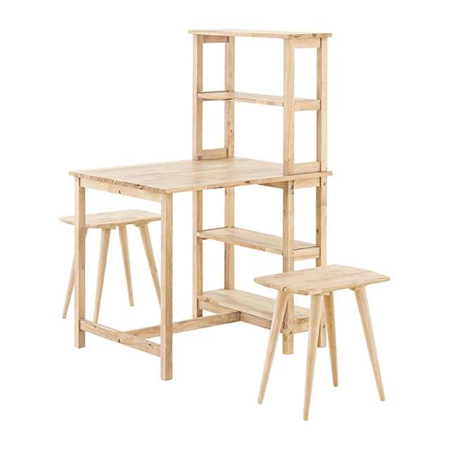 デスク チェア セット 幅89cm 収納付き パソコンデスク 北欧 おしゃれ テレワーク 在宅勤務 学習机 PCデスク 収納付き ラック付き | MODERN DECO | 01