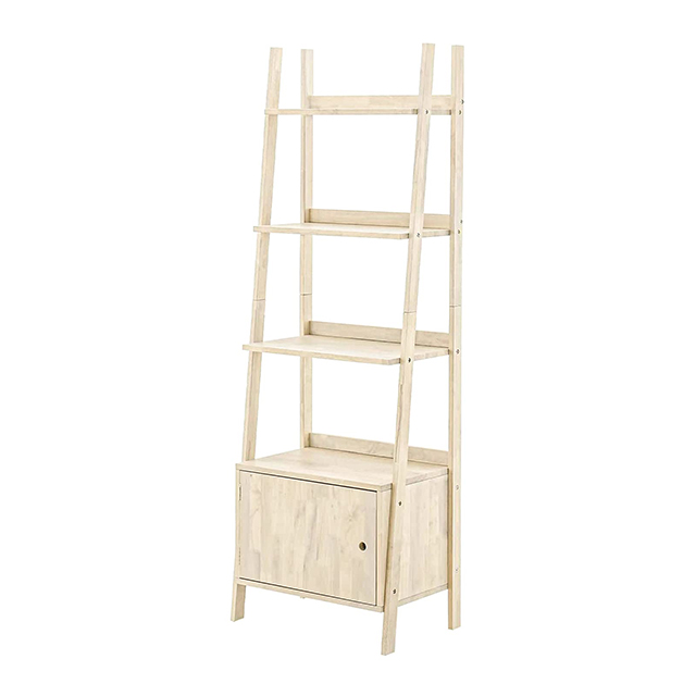 新品モダンウッドラック MODERN DECO シェルフ 5段 おしゃれ ウッドラック ラック 本棚
