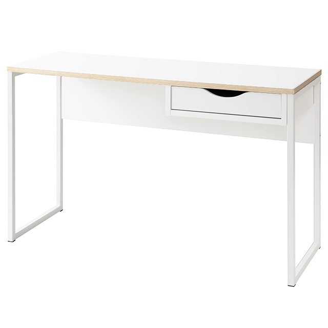 デンマーク家具 デスク パソコンデスク シンプル 130cm幅 奥行48.4cm おしゃれ 引き出し付き 在宅 オフィスデスク スリム モダンデコ | MODERN DECO | 01