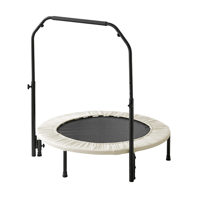 手すりの高さ4段階調節 トランポリン 手すり 大人用 ダイエット 子供 家庭用 四つ折り省スペース収納  伸びにくい清音バネ仕様 本体のみ |  | 01